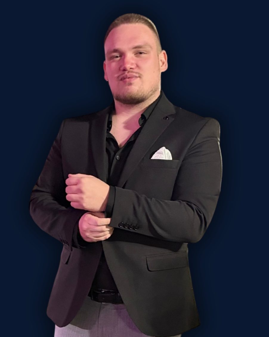 Red and White Corporate Personal Profile Profile Instagram Post